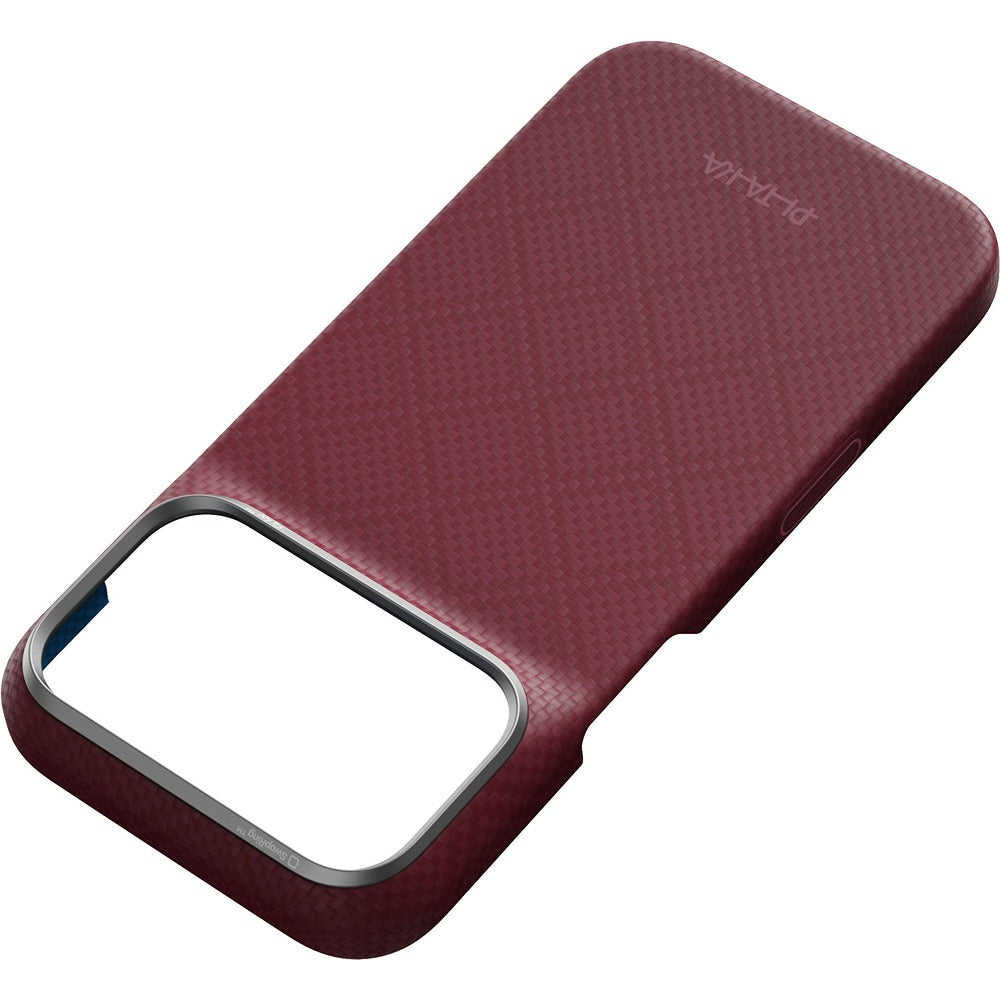 Pitaka iPhone 17 Pro/iPhone 18 Pro Kuori Edge MagSafe Argyle Burgundy