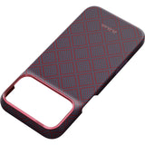 Pitaka iPhone 17 Pro Max/iPhone 18 Pro Max Kuori Edge MagSafe Argyle Blue's Red