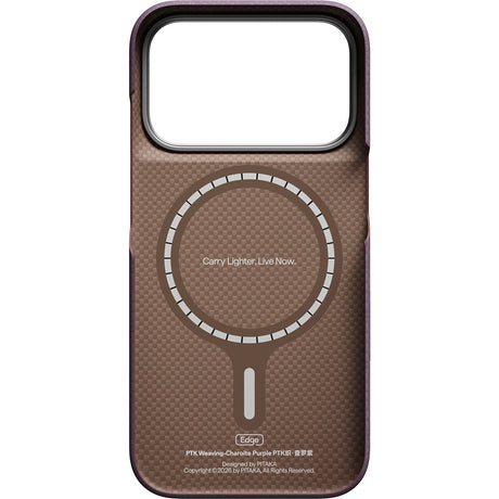 Pitaka iPhone 17 Pro/iPhone 18 Pro Kuori Edge MagSafe Charoite Purple