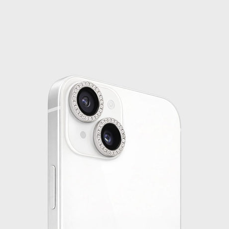MobileFriend iPhone 14/15/14 Plus/15 Plus Kameran linssinsuojus Linssirengas Bling