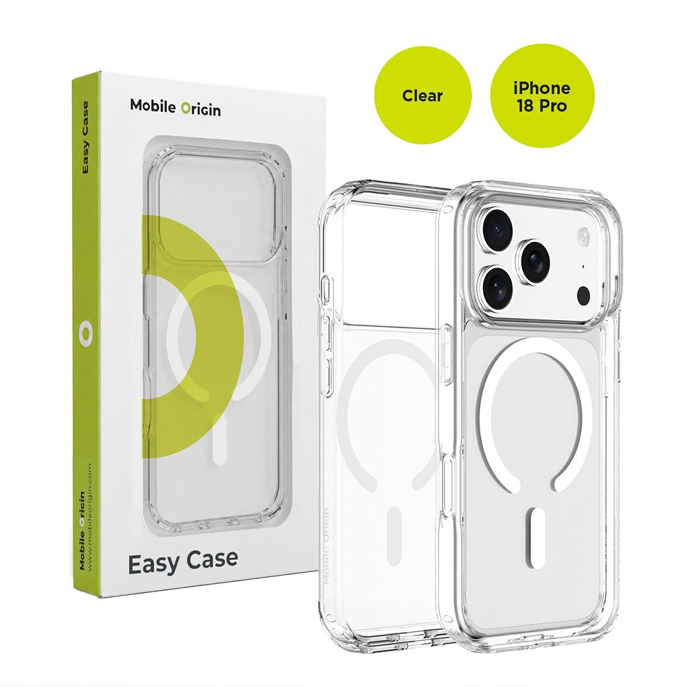 Mobile Origin iPhone 18 Pro Kuori Easy Case MagSafe Kirkas