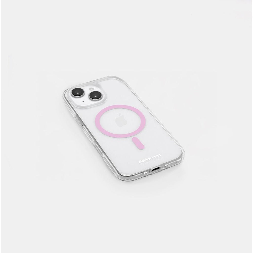MobileFriend iPhone 13/14/15/16e/17e Kuori MagSafe Vaaleanpunainen