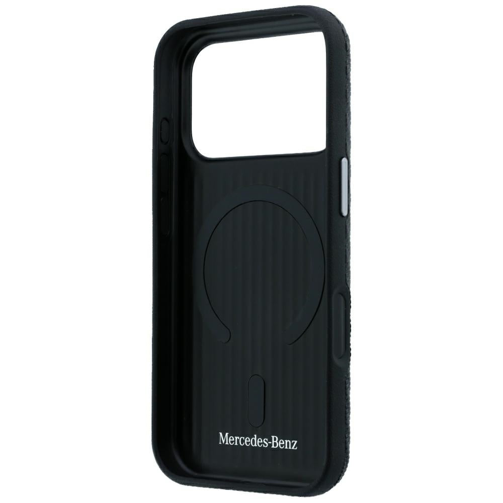 Mercedes Benz iPhone 17 Pro/iPhone 18 Pro Kuori nahkainen puukuosi Musta