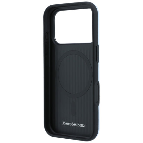 Mercedes Benz iPhone 17 Pro/iPhone 18 Pro Kuori Leather Iconic Line Sininen