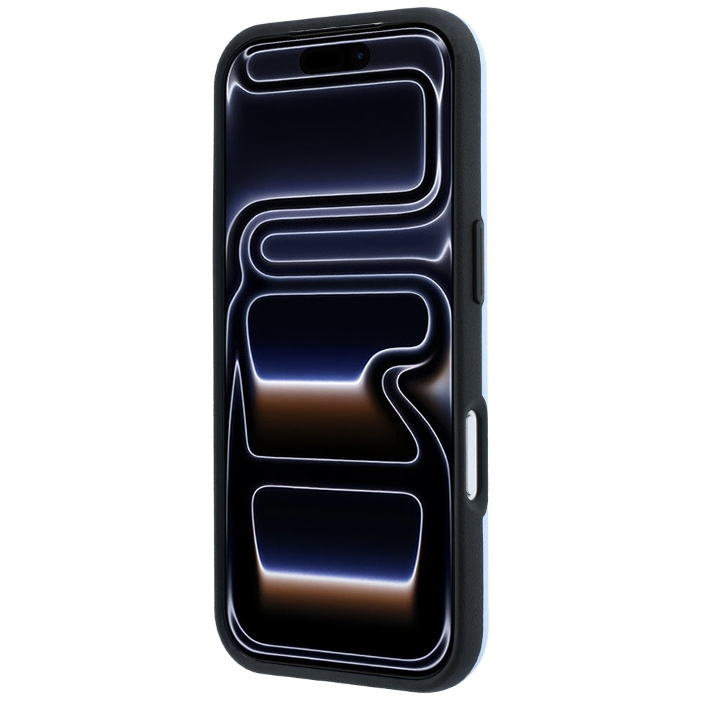 Mercedes Benz iPhone 17 Pro Max/iPhone 18 Pro Max Kuori Leather Iconic Line Sininen