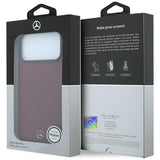 Mercedes Benz iPhone 17 Pro Max/iPhone 18 Pro Max Kuori Leather Iconic Line Burgundy