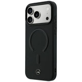 Mercedes Benz iPhone 17 Pro Max/iPhone 18 Pro Max Kuori Leather 3D MagSafe Musta