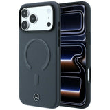 Mercedes Benz iPhone 17 Pro/iPhone 18 Pro Kuori Leather 3D MagSafe Harmaa