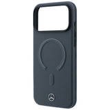 Mercedes Benz iPhone 17 Pro/iPhone 18 Pro Kuori Leather 3D MagSafe Harmaa