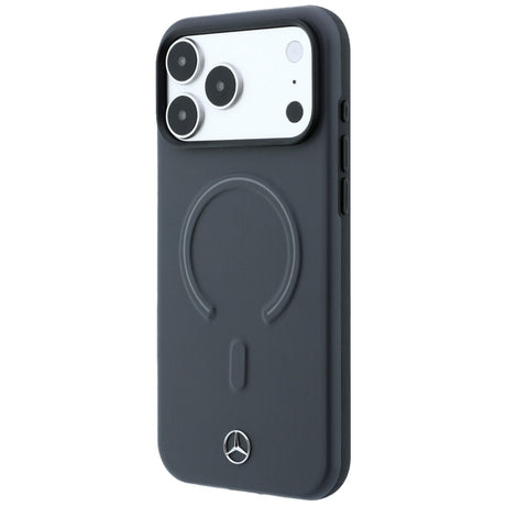 Mercedes Benz iPhone 17 Pro Max/iPhone 18 Pro Max Kuori Leather 3D MagSafe Harmaa