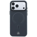 Mercedes Benz iPhone 17 Pro Max/iPhone 18 Pro Max Kuori Leather 3D MagSafe Harmaa