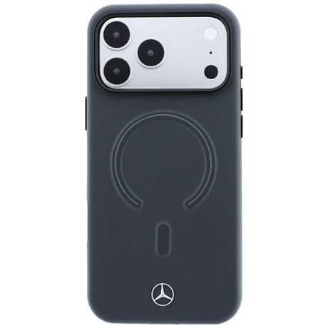 Mercedes Benz iPhone 17 Pro Max/iPhone 18 Pro Max Kuori Leather 3D MagSafe Harmaa