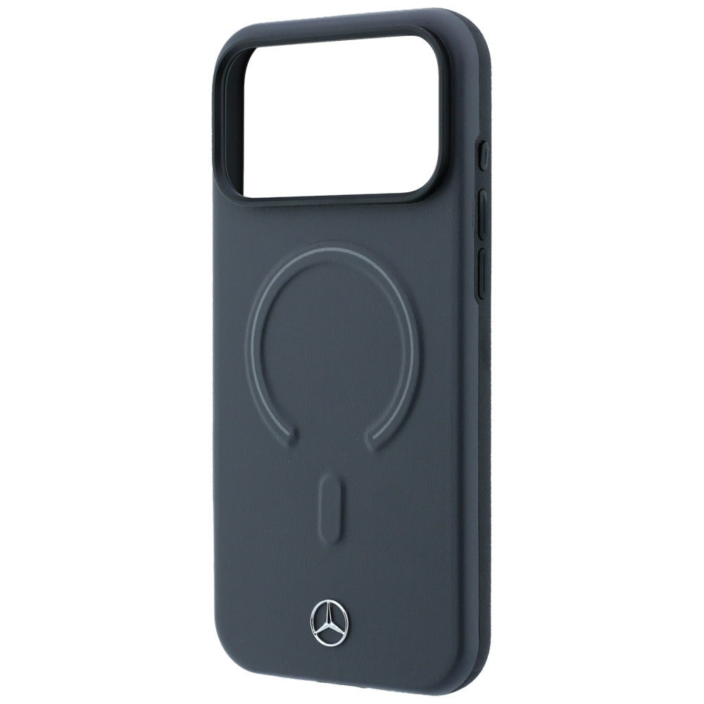 Mercedes Benz iPhone 17 Pro Max/iPhone 18 Pro Max Kuori Leather 3D MagSafe Harmaa