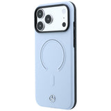 Mercedes Benz iPhone 17 Pro Max/iPhone 18 Pro Max Kuori Leather 3D MagSafe Sininen