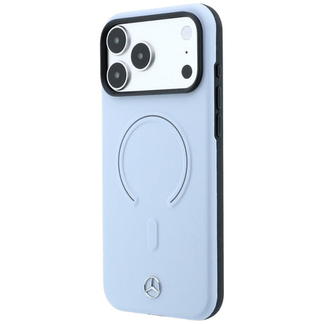 Mercedes Benz iPhone 17 Pro Max/iPhone 18 Pro Max Kuori Leather 3D MagSafe Sininen
