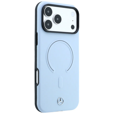 Mercedes Benz iPhone 17 Pro Max/iPhone 18 Pro Max Kuori Leather 3D MagSafe Sininen