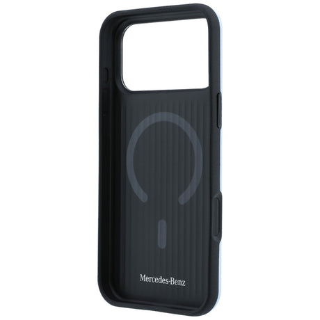 Mercedes Benz iPhone 17 Pro Max/iPhone 18 Pro Max Kuori Leather 3D MagSafe Sininen