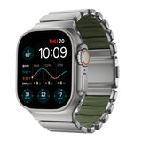 Nomad Apple Watch 45/46mm/Ultra 49mm Ranneke Stratos Band Natural Forest