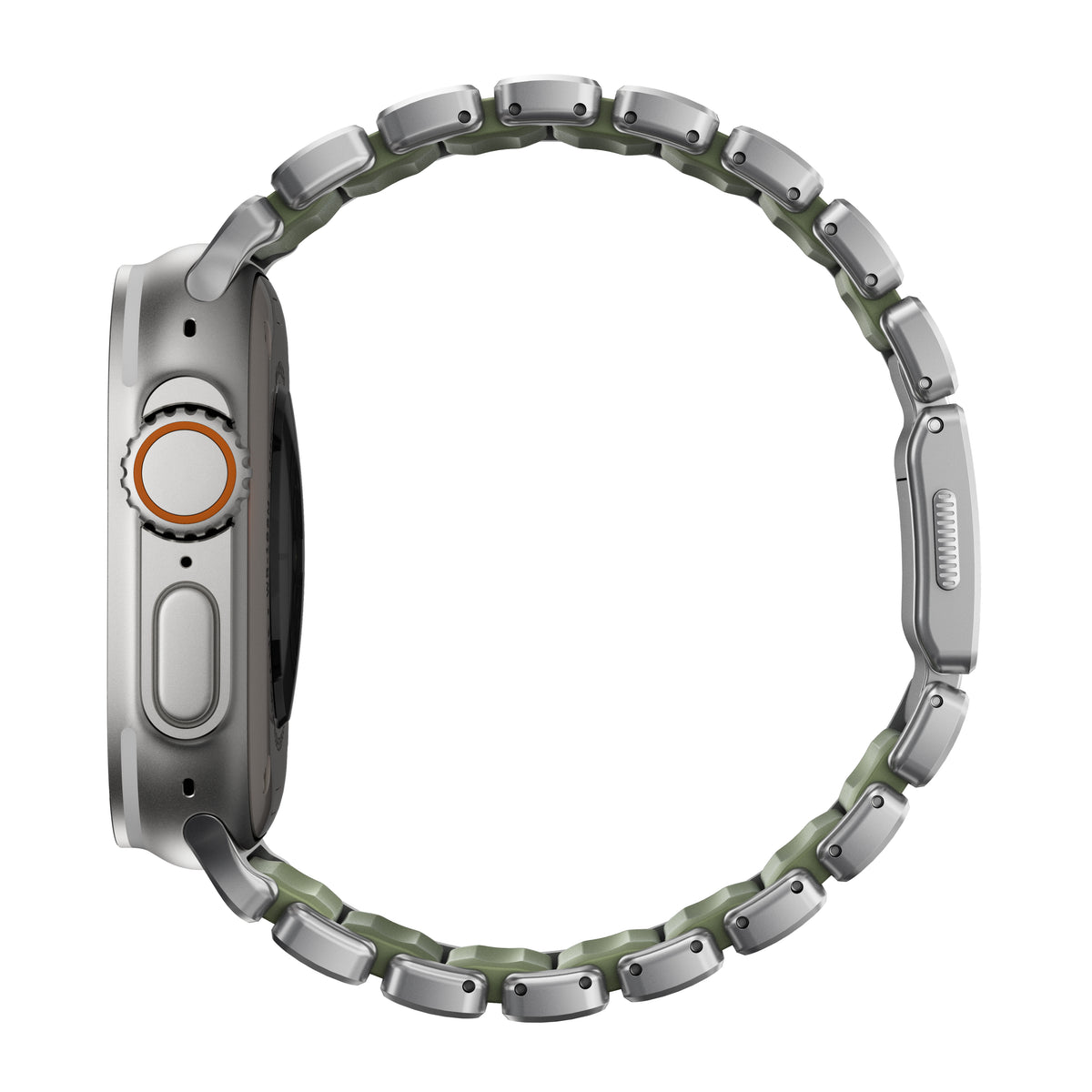 Nomad Apple Watch 45/46mm/Ultra 49mm Ranneke Stratos Band Natural Forest