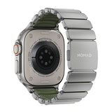 Nomad Apple Watch 45/46mm/Ultra 49mm Ranneke Stratos Band Natural Forest