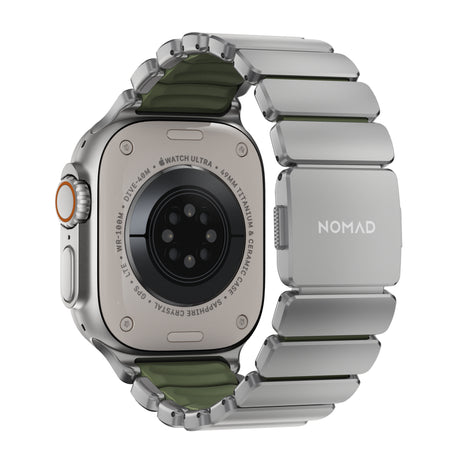 Nomad Apple Watch 45/46mm/Ultra 49mm Ranneke Stratos Band Natural Forest