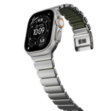 Nomad Apple Watch 45/46mm/Ultra 49mm Ranneke Stratos Band Natural Forest