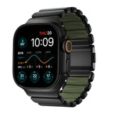 Nomad Apple Watch 45/46mm/Ultra 49mm Ranneke Stratos Band Musta Forest