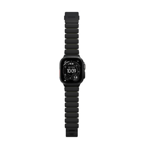 Nomad Apple Watch 45/46mm/Ultra 49mm Ranneke Stratos Band Musta Forest