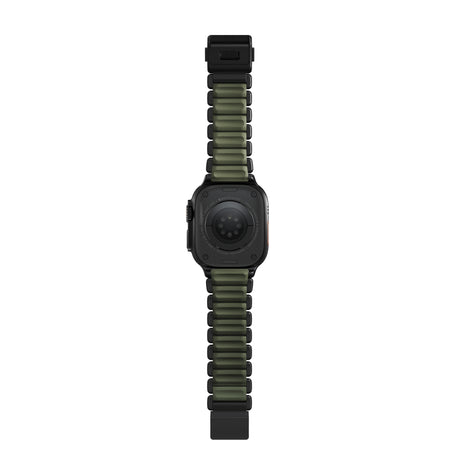 Nomad Apple Watch 45/46mm/Ultra 49mm Ranneke Stratos Band Musta Forest