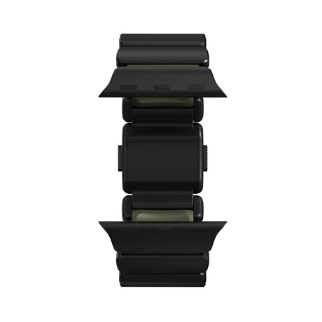 Nomad Apple Watch 45/46mm/Ultra 49mm Ranneke Stratos Band Musta Forest