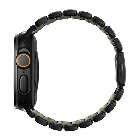 Nomad Apple Watch 45/46mm/Ultra 49mm Ranneke Stratos Band Musta Forest