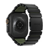 Nomad Apple Watch 45/46mm/Ultra 49mm Ranneke Stratos Band Musta Forest
