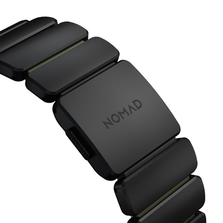 Nomad Apple Watch 45/46mm/Ultra 49mm Ranneke Stratos Band Musta Forest