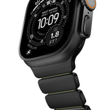 Nomad Apple Watch 45/46mm/Ultra 49mm Ranneke Stratos Band Musta Forest