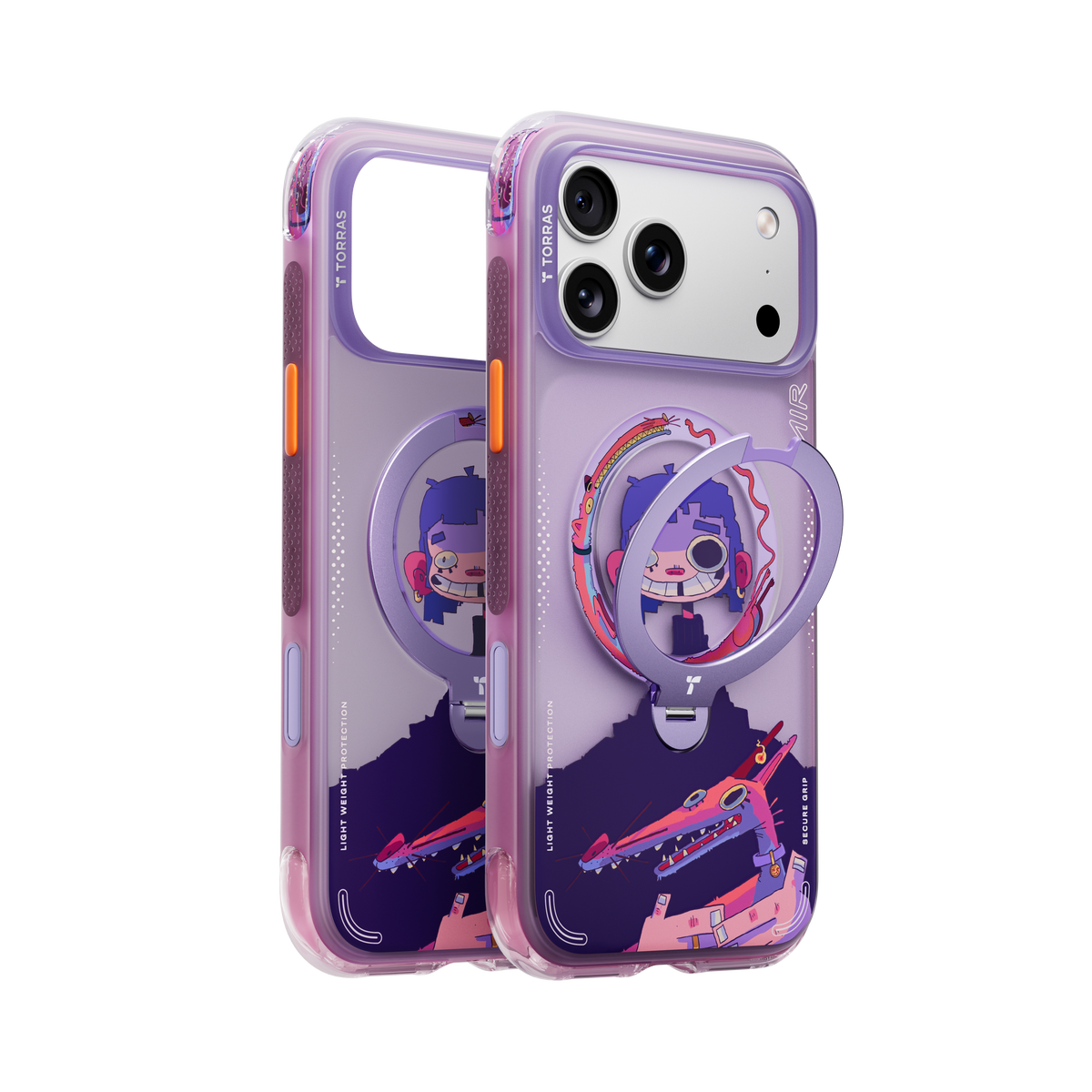 Torras iPhone 17 Pro Kuori Ostand Q3 Air Gawx Neon Night Muse