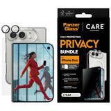 CARE by PanzerGlass iPhone Duo 3-in-1 SL1M Bundle Privacy