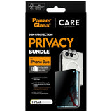 CARE by PanzerGlass iPhone Duo 3-in-1 SL1M Bundle Privacy