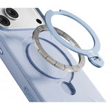Torras iPhone 18 Pro Max Kuori Ostand Q3 Silicone Sininen