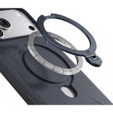 Torras iPhone 18 Pro Max Kuori Ostand Q3 Silicone Musta