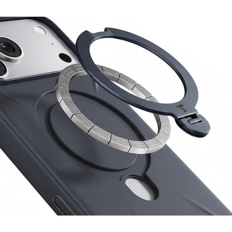 Torras iPhone 18 Pro Kuori Ostand Q3 Silicone Musta