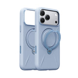 Torras iPhone 18 Pro Max Kuori Ostand Q3 Silicone Sininen