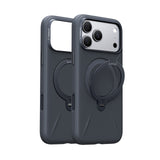 Torras iPhone 18 Pro Kuori Ostand Q3 Silicone Musta