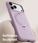 Torras iPhone 18 Pro Kuori Ostand Q3 Silicone Violetti