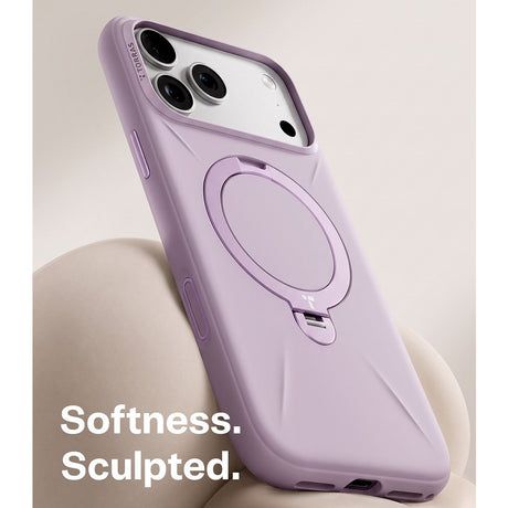 Torras iPhone 18 Pro Max Kuori Ostand Q3 Silicone Violetti