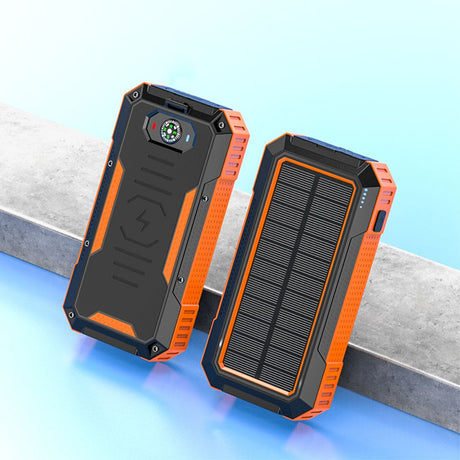 SiGN Powerbank aurinkopaneeleilla & langattomalla latauksella 20 000 mAh