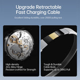 SiGN 65W Snabbladdare GaN med utdragbar USB-C kabel Valkoinen