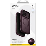 Uniq iPhone 17 Pro/iPhone 18 Pro Kuori Veren MagClick Burgundy
