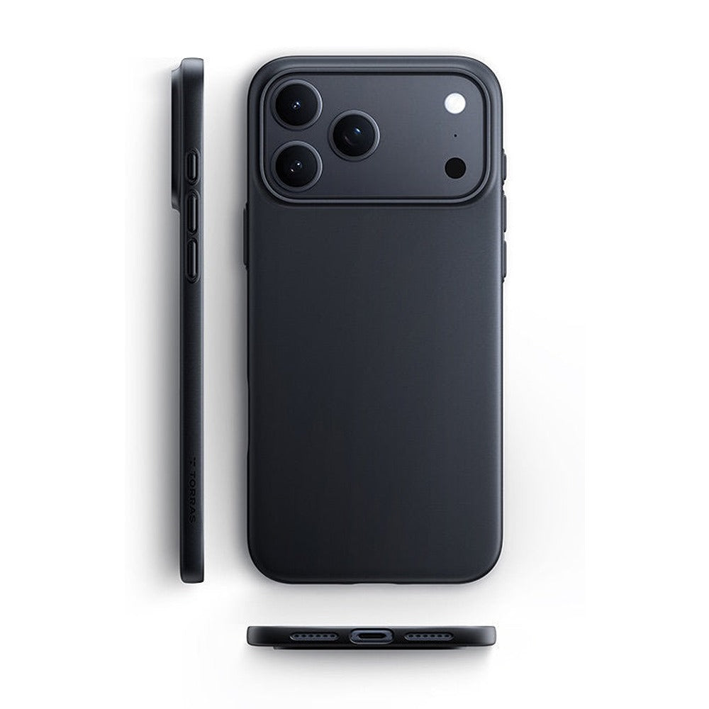 Torras iPhone 18 Pro Max Kuori OriginFit Mag Musta