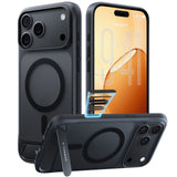 Torras iPhone 18 Pro Max Kuori Ostand L1 Musta