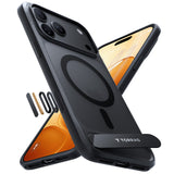 Torras iPhone 18 Pro Max Kuori Ostand L1 Musta